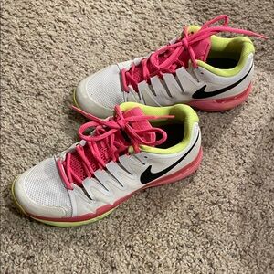 Nike Women's Pink, White, and Black Athletic Shoes